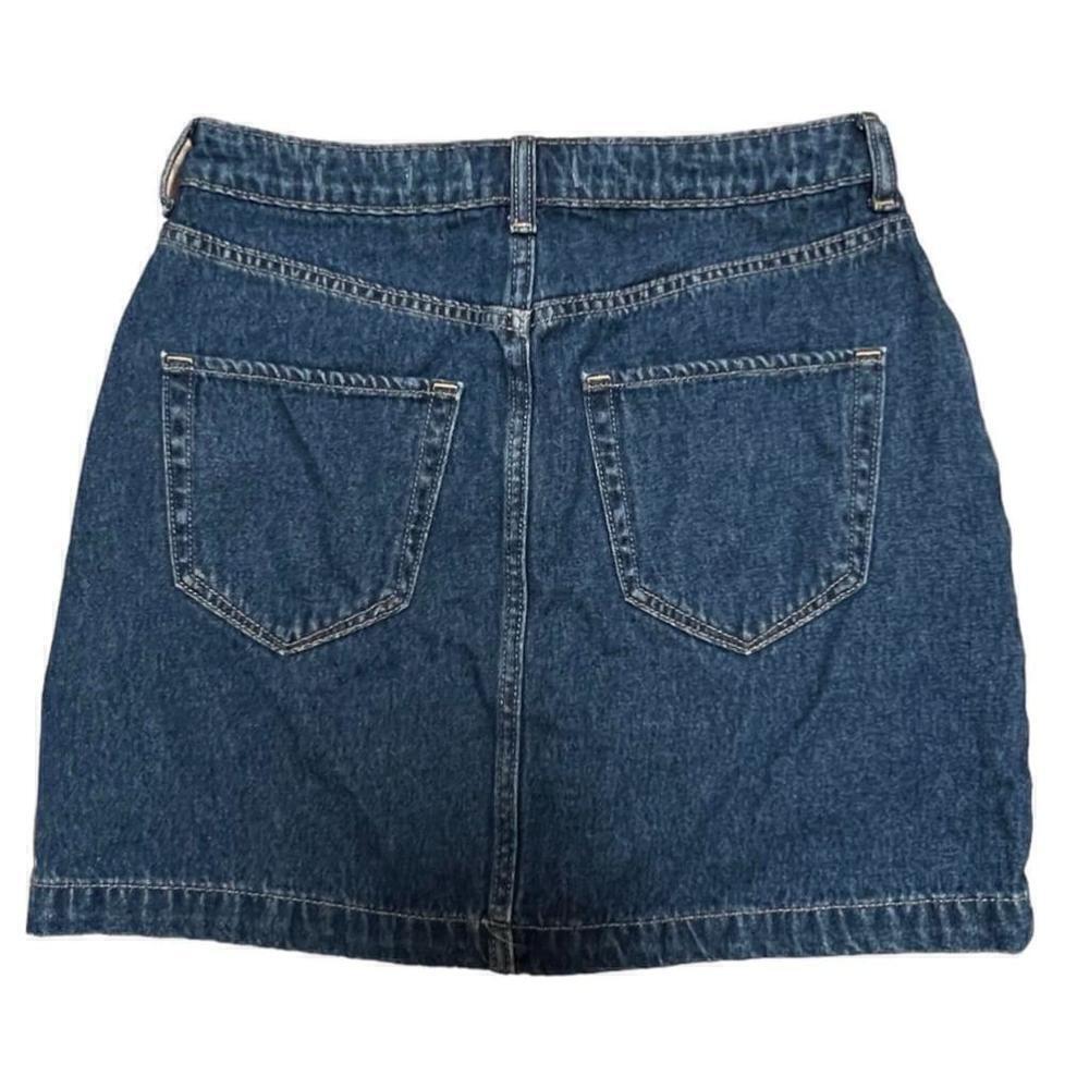 Hollister Denim Ultra High Rise Mini Skirt Size 7 - Picture 8 of 8